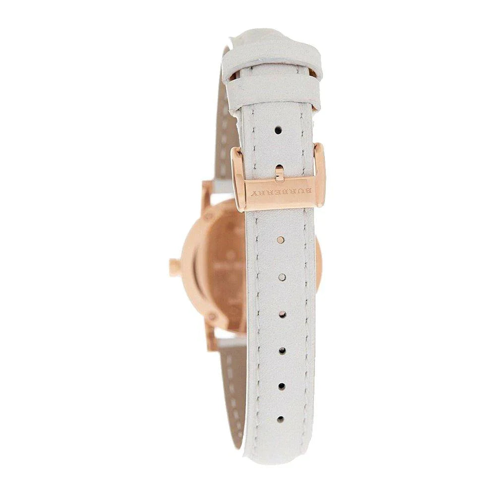 Burberry Rose Gold Case White Leather Strap Women's watch bu9108