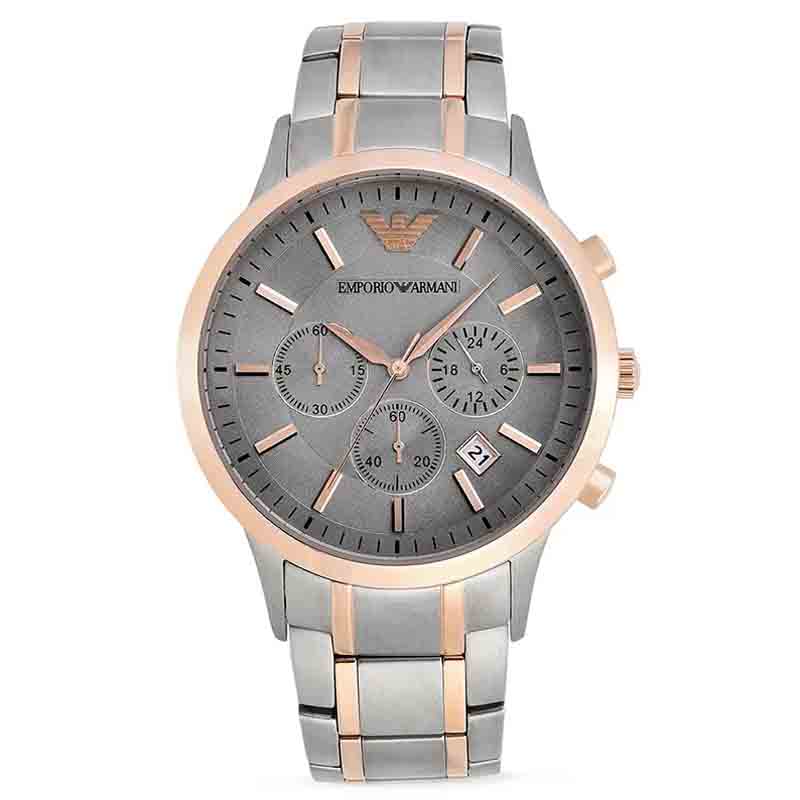 Emporio Armani Men’s Quartz Stainless Steel Black Dial 43mm Watch AR11077