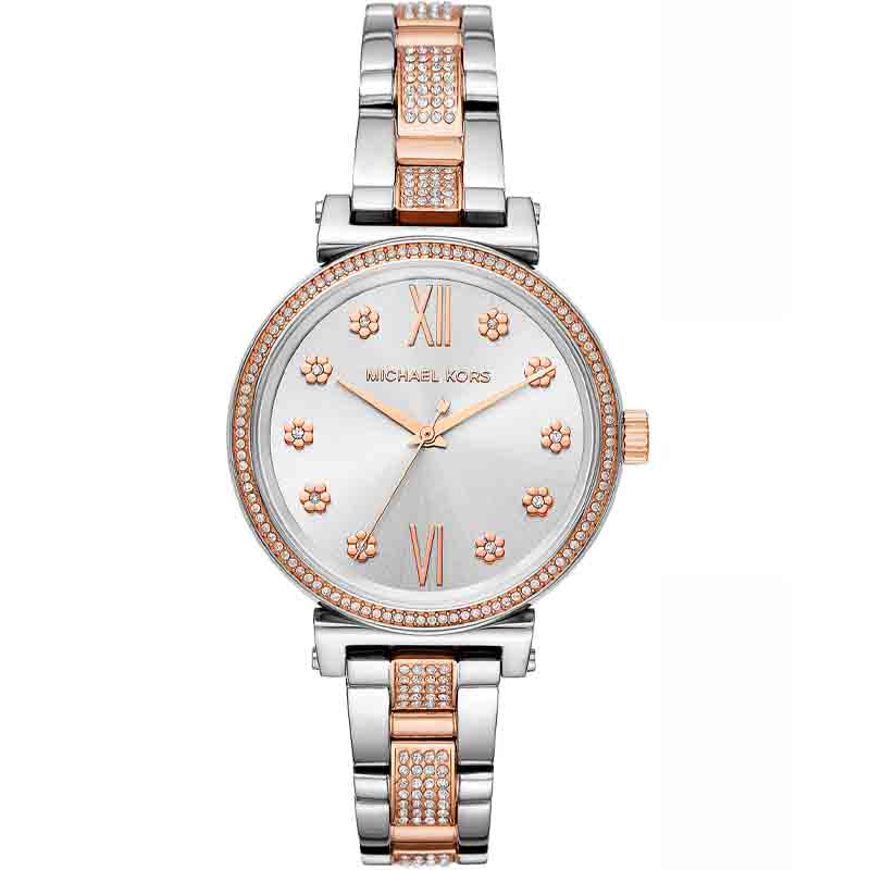 Michael Kors Women’s Quartz Stainless Steel Silver Dial 36mm Watch MK3880