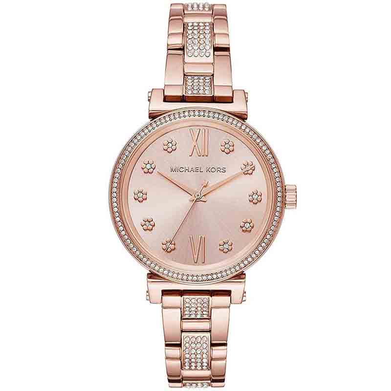 Michael Kors Women’s Quartz Stainless Steel Rose Gold Dial 36mm Watch MK3882