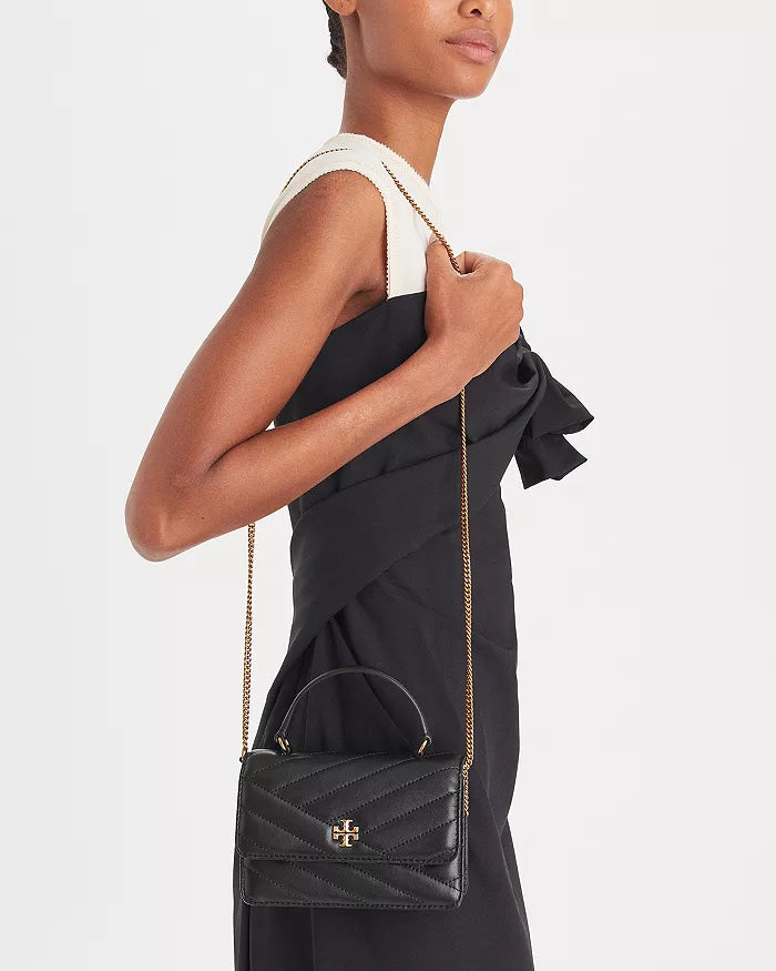 Tory Burch Mini Kira Chevron Top Handle Wallet
