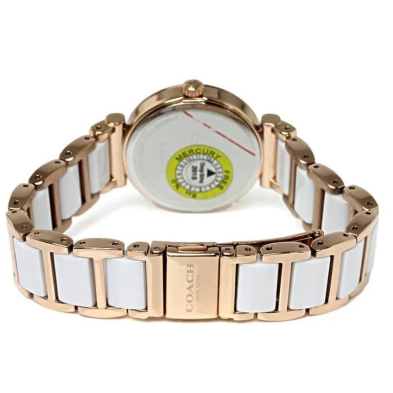 Coach SPORT ROSE GOLD WHITE CERAMIC WOMEN'S WATCH 14502463