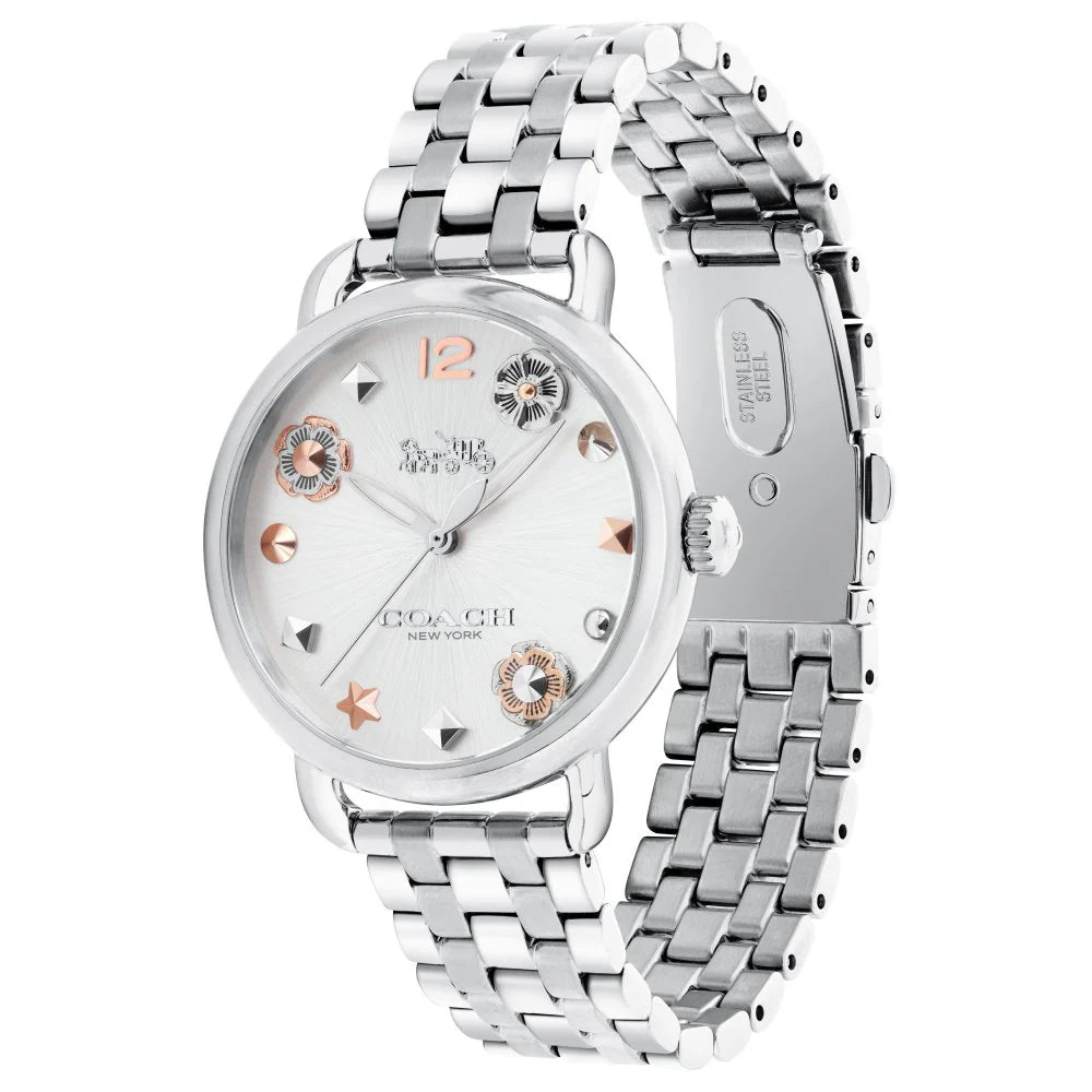 Coach Delancey Silver Ladies Watch - 14502810