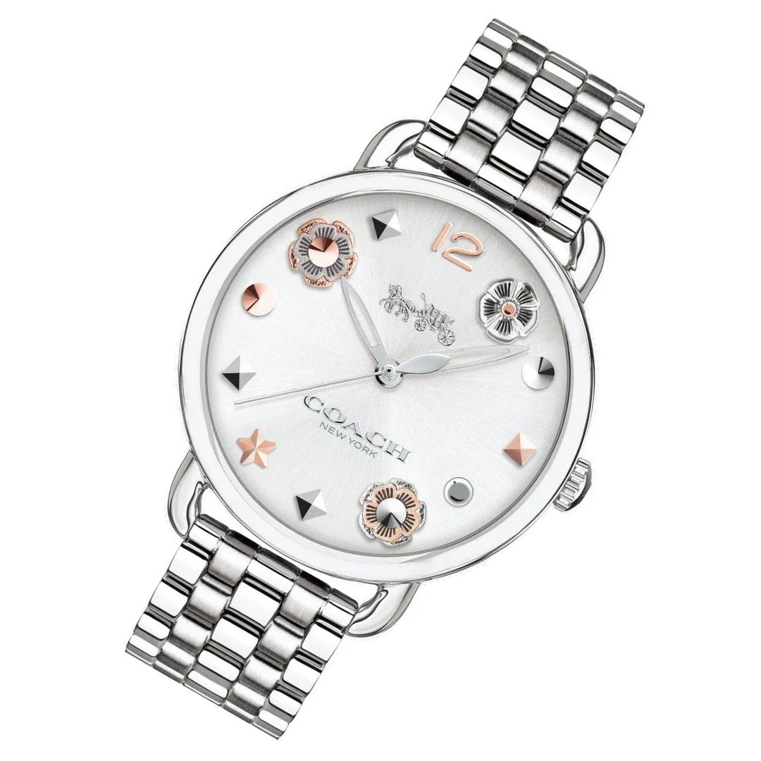 Coach Delancey Silver Ladies Watch - 14502810