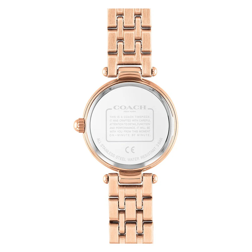 Coach Park Rose Gold Steel Silver White Dial Women's Watch - 14503736
