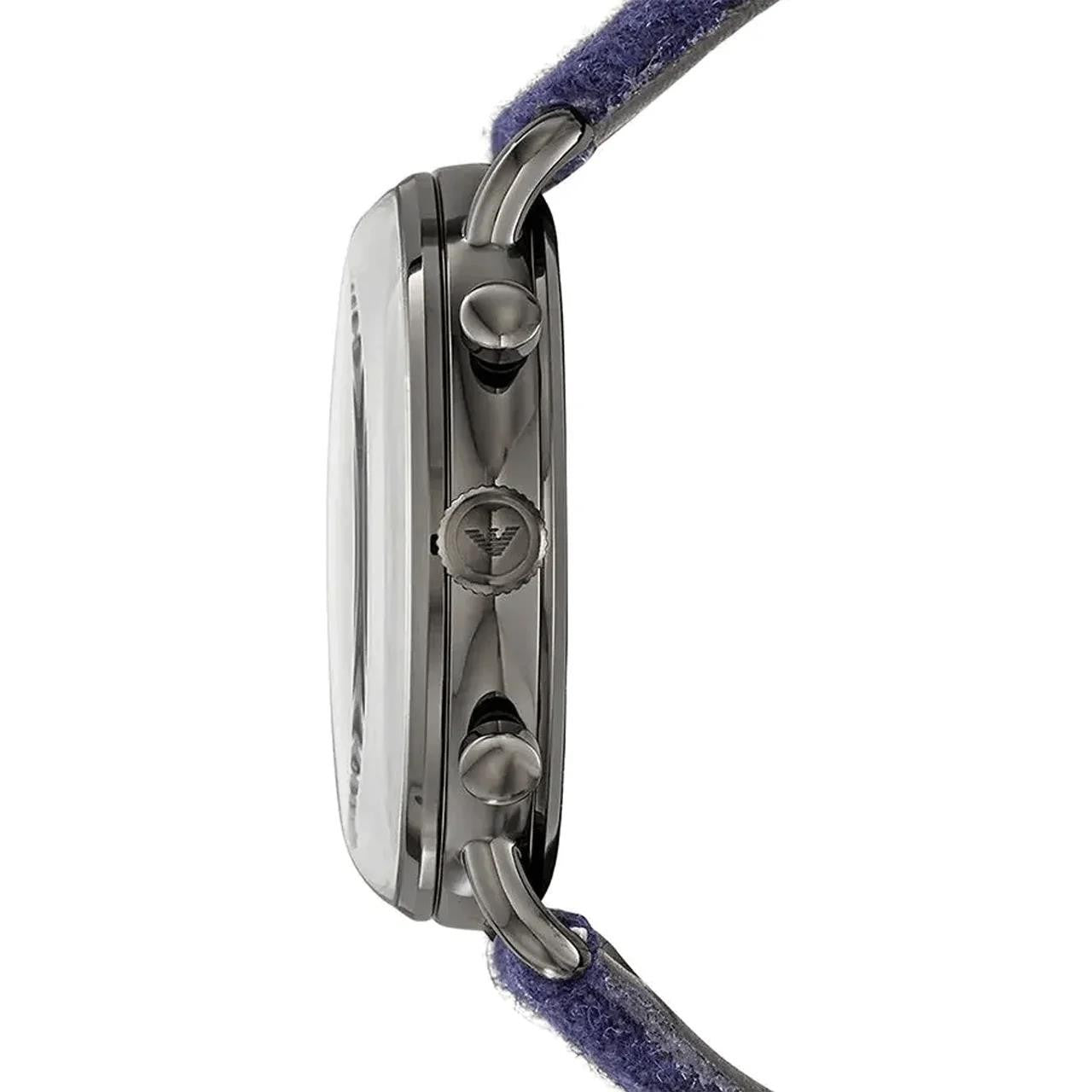 Emporio Armani Men’s Quartz Fabric Strap Grey Dial 42mm Watch AR11144