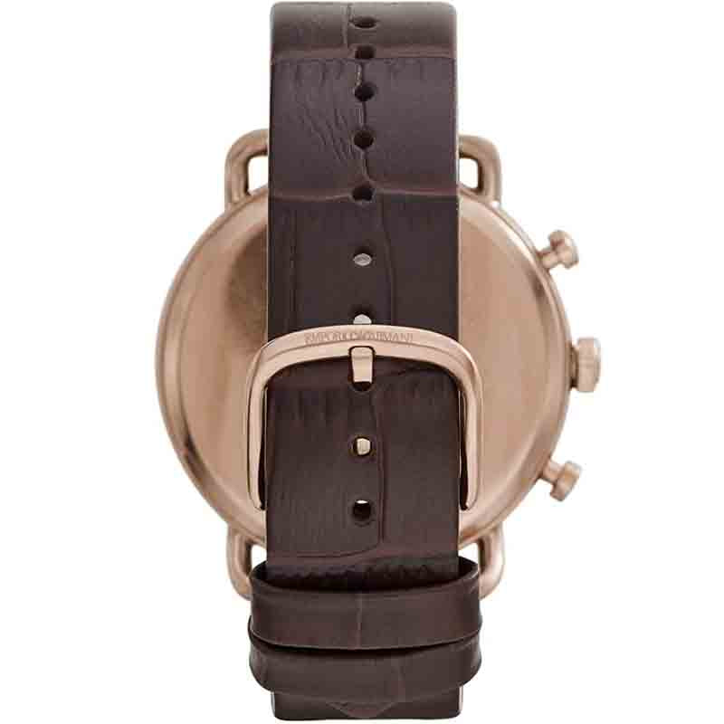 Emporio Armani Men’s Quartz Leather Strap Green Dial 43mm Watch AR11334
