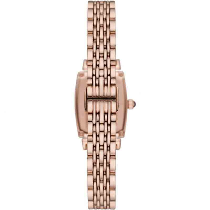 Emporio Armani Women’s Quartz Stainless Steel Brown Crystal Pave Dial 26mm Watch AR11407