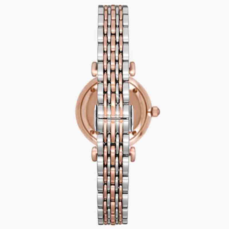 Emporio Armani Women’s Analog Stainless Steel Pink Dial 28mm Watch AR11223