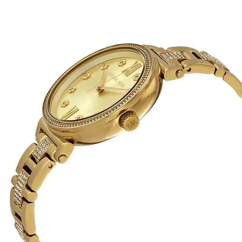 Michael Kors Women’s Quartz Stainless Steel Gold Dial 36mm Watch MK3881