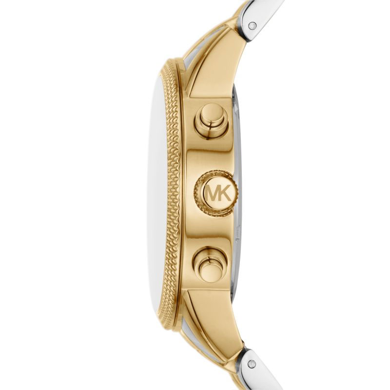 Michael Kors Men’s Quartz Two-tone Stainless Steel Black Dial 43mm Watch MK8954