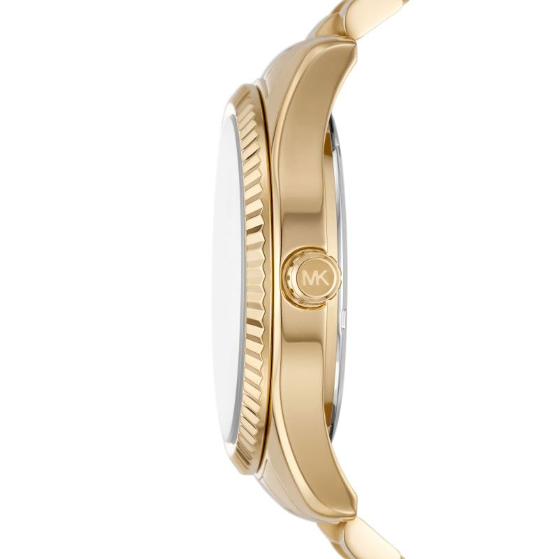 Michael Kors Men’s Quartz Gold Stainless Steel Gold Dial 45mm Watch MK8947