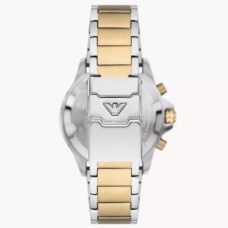 Emporio Armani Men’s Quartz Two-tone Stainless Steel Green Dial 43mm Watch AR11586
