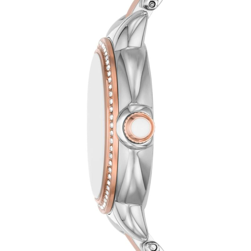 Emporio Armani Women’s Quartz Two Tone Stainless Steel Mother Of Pearl Dial 32mm Watch AR11569