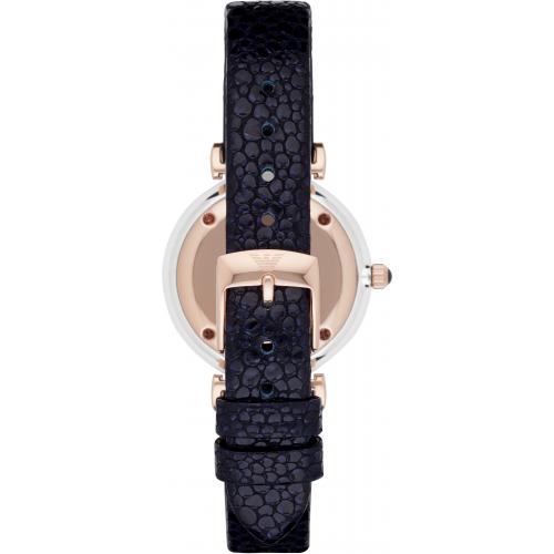 Emporio Armani Women’s Quartz Leather Strap Blue Dial 33mm Watch AR1989