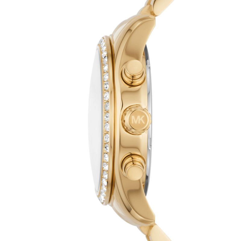 Michael Kors Women’s Quartz Gold Stainless Steel Mother Of Pearl Dial 38mm Watch MK7241