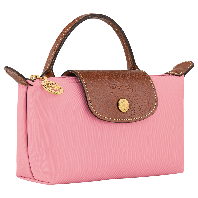 Longchamp Le Pliage Green Pouch with Handle
