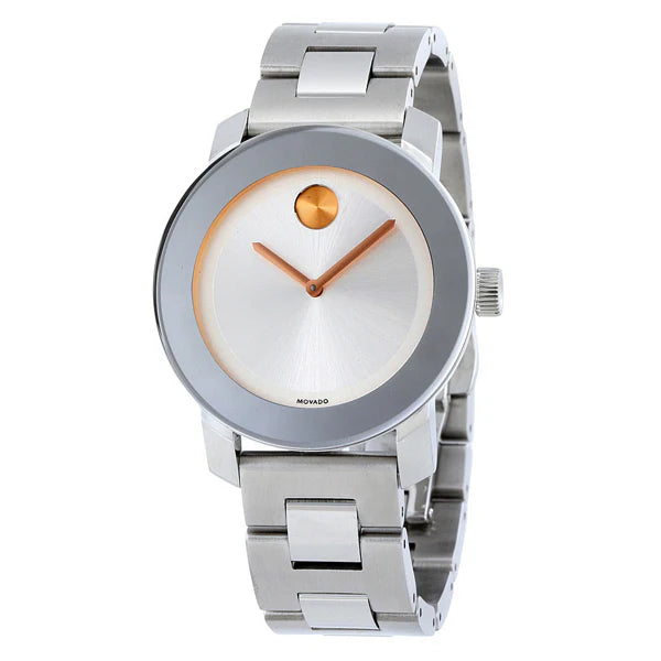 Movado Women’s Quartz Swiss Made Stainless Steel Black Dial 28mm Watch 0606858 (Copy)