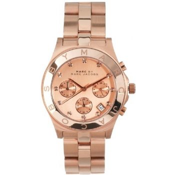 Marc By Marc Jacobs Blade Chronograph Rose Dial Ladies Watch MBM3102