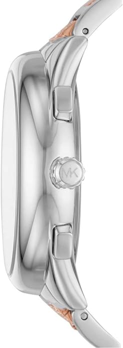 Michael Kors Women's Janelle Chronograph Silver-Tone Stainless Steel Watch MK7098