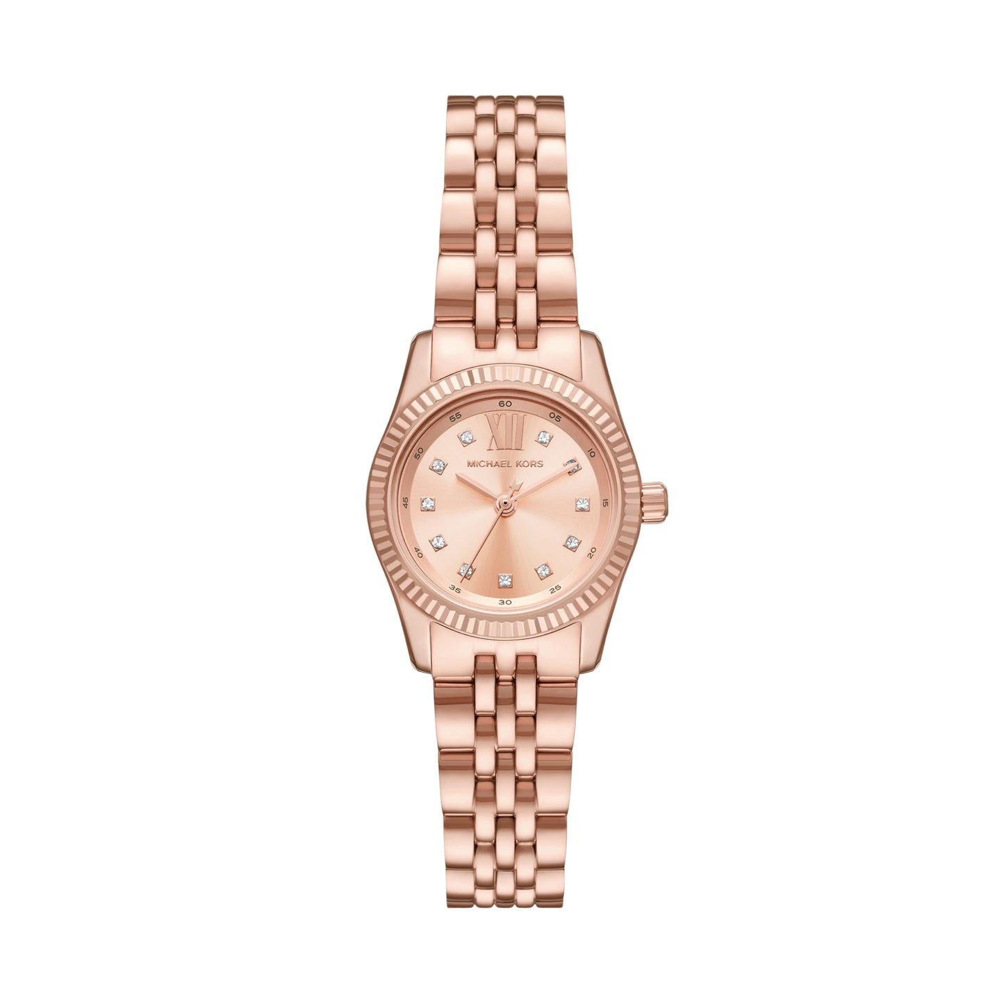 Michael Kors Lexington Three-Hand Rose Gold-Tone Stainless Steel Watch MK4739