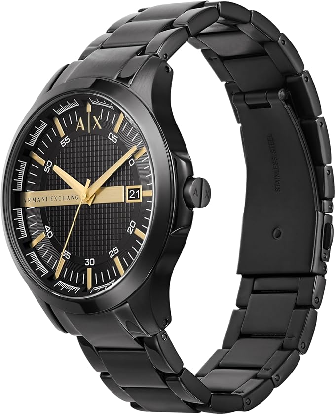 Armani Exchange Men's Watch with Three-Hand Analog Display and Date Window, Watch for Men with Stainless Steel AX2413