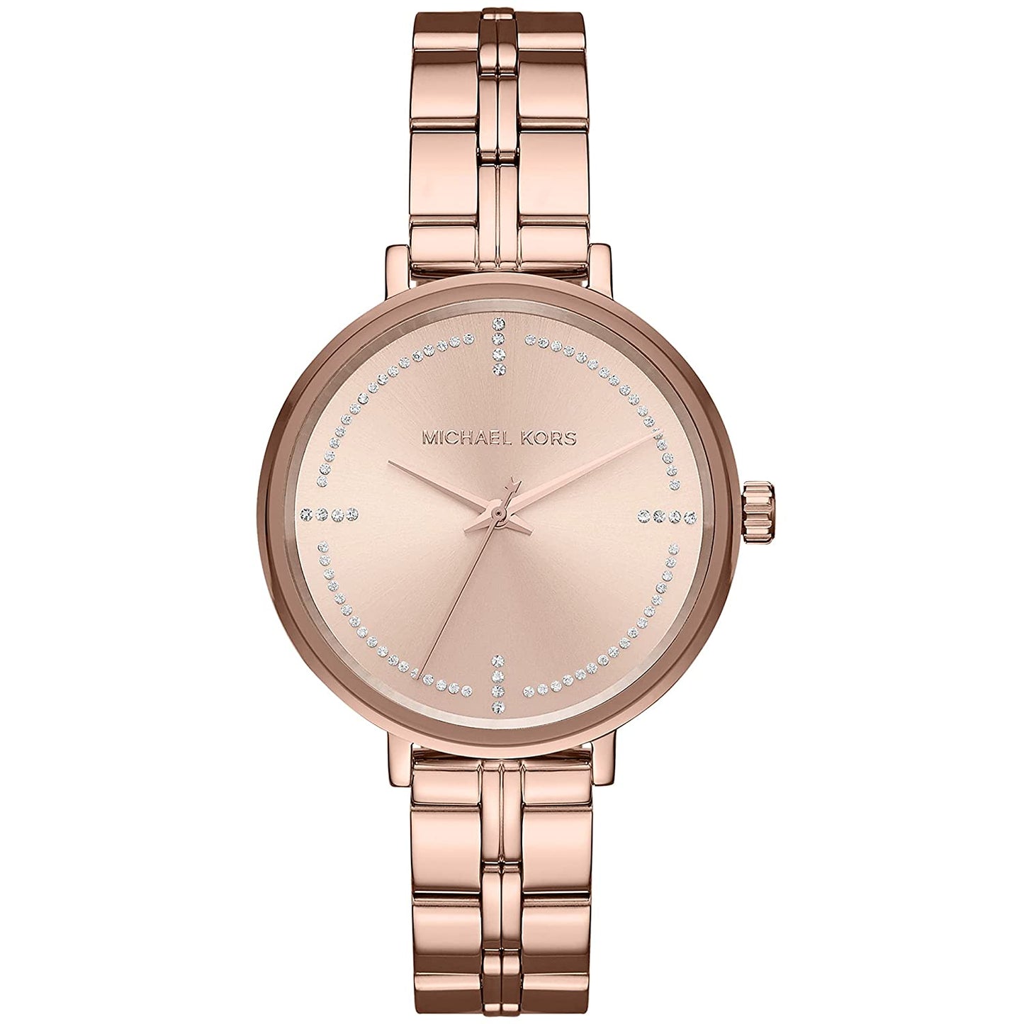 Michael Kors Women’s Quartz Stainless Steel Gold Dial 38mm Watch MK3793