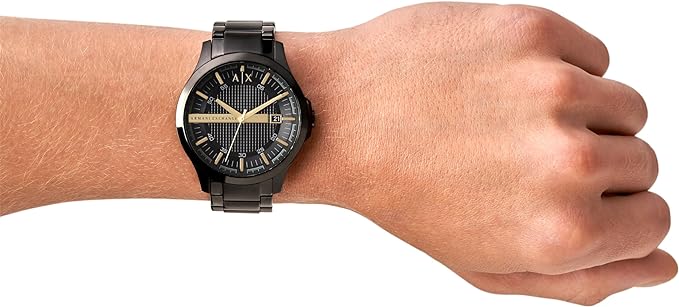 Armani Exchange Men's Watch with Three-Hand Analog Display and Date Window, Watch for Men with Stainless Steel AX2413