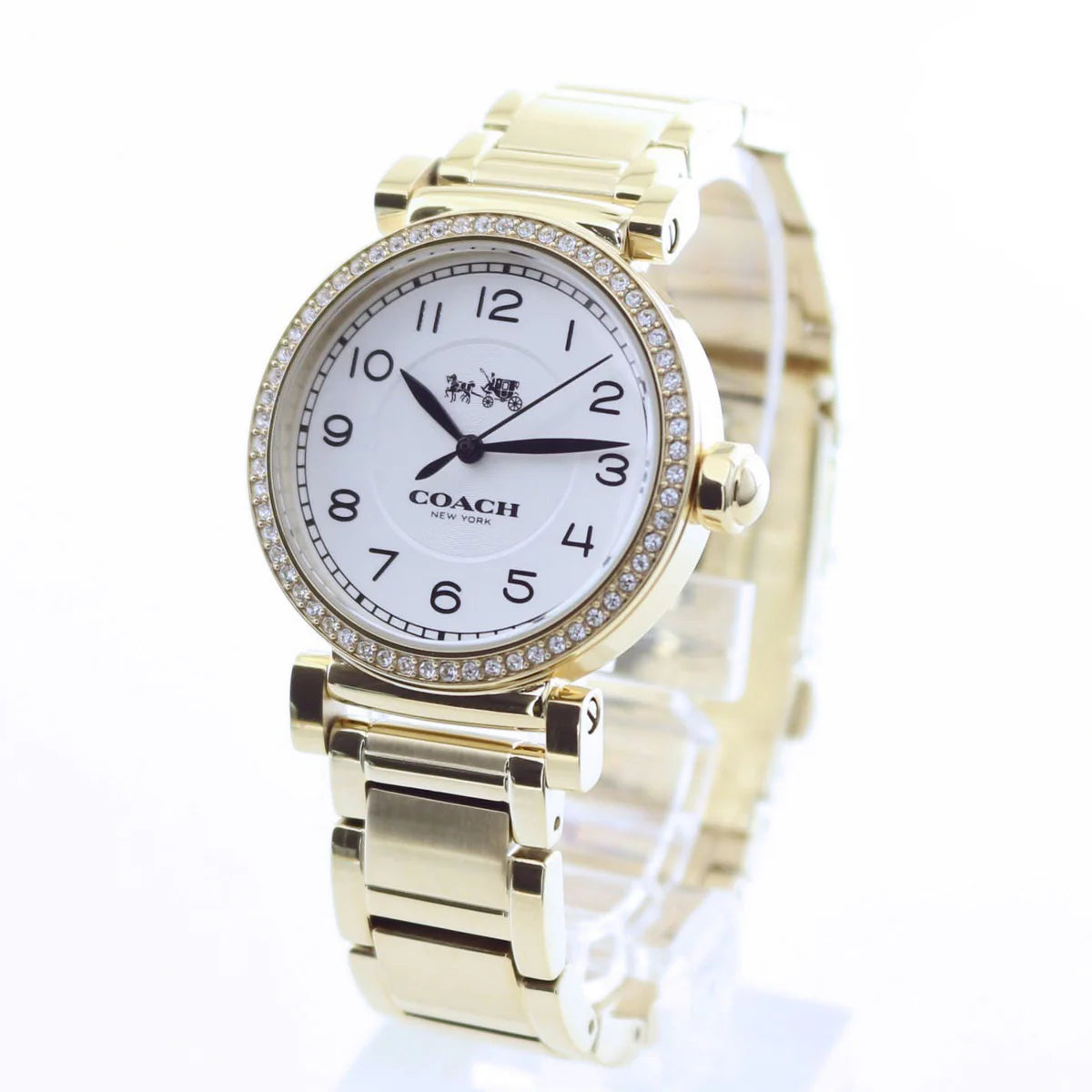 Coach MADISON WHITE DIAL GOLD-TONE LADIES WATCH 14502397
