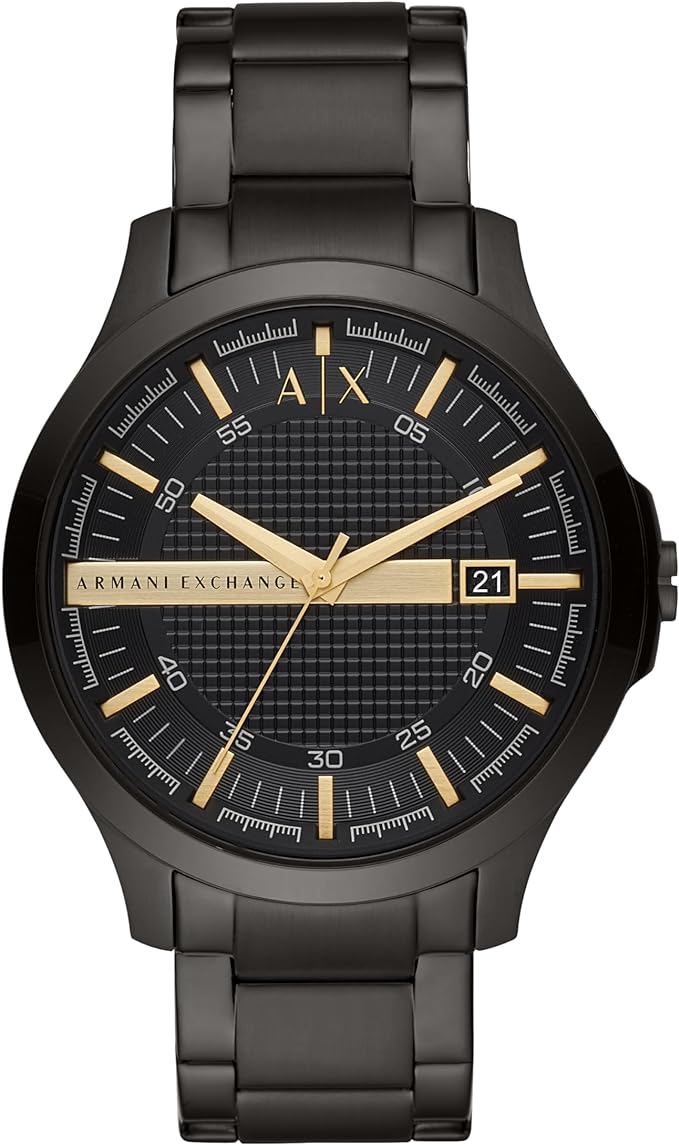 Armani Exchange Men's Watch with Three-Hand Analog Display and Date Window, Watch for Men with Stainless Steel AX2413