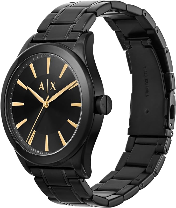 ARMANI EXCHANGE Men's Black Stainless Steel Watch AX7102