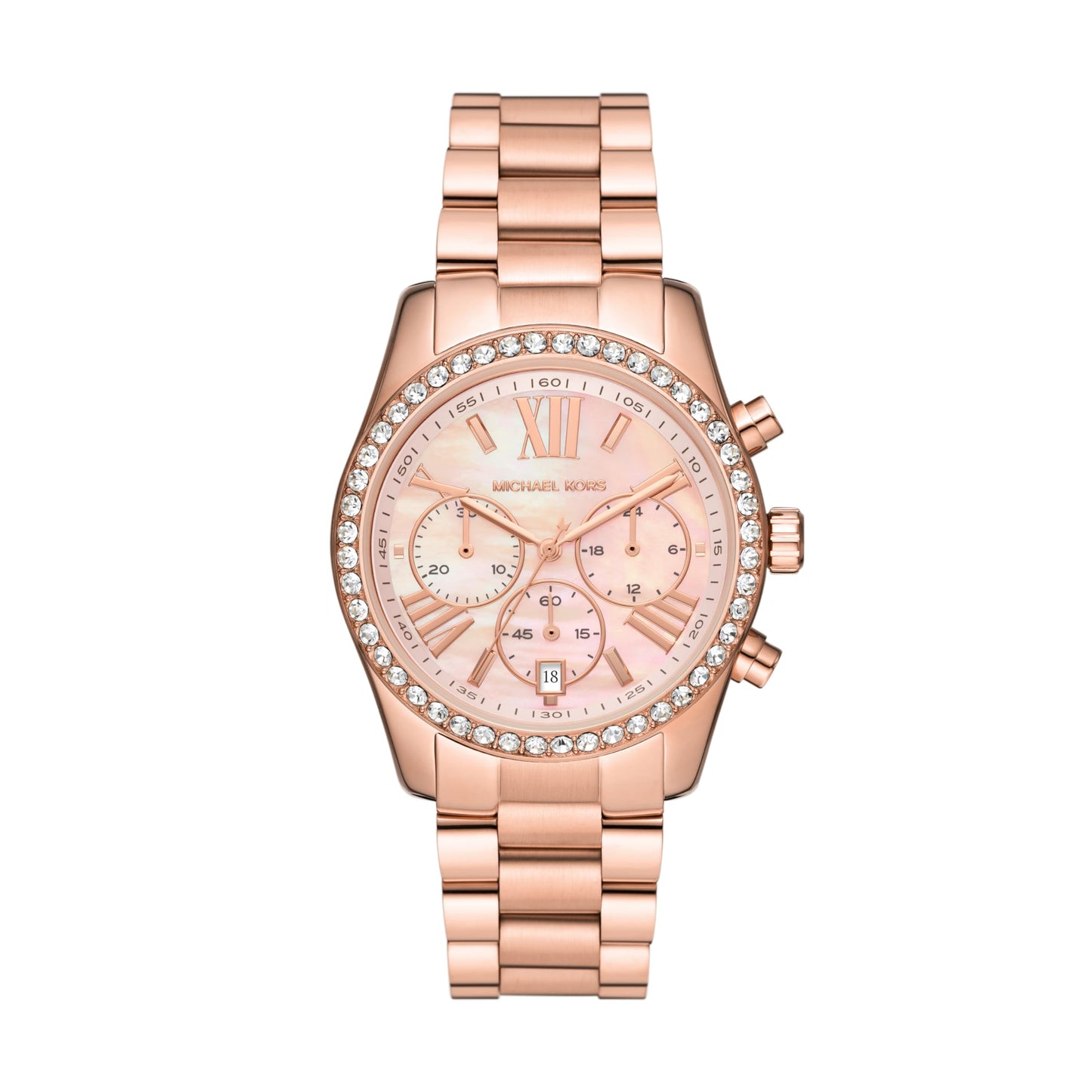 Michael Kors Stainless Steel Lexington Analogue Dial Women Watch-Mk7242