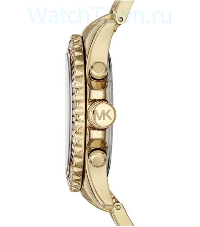 Michael Kors Women’s Quartz Gold Stainless Steel Black Dial 42mm Watch MK5828
