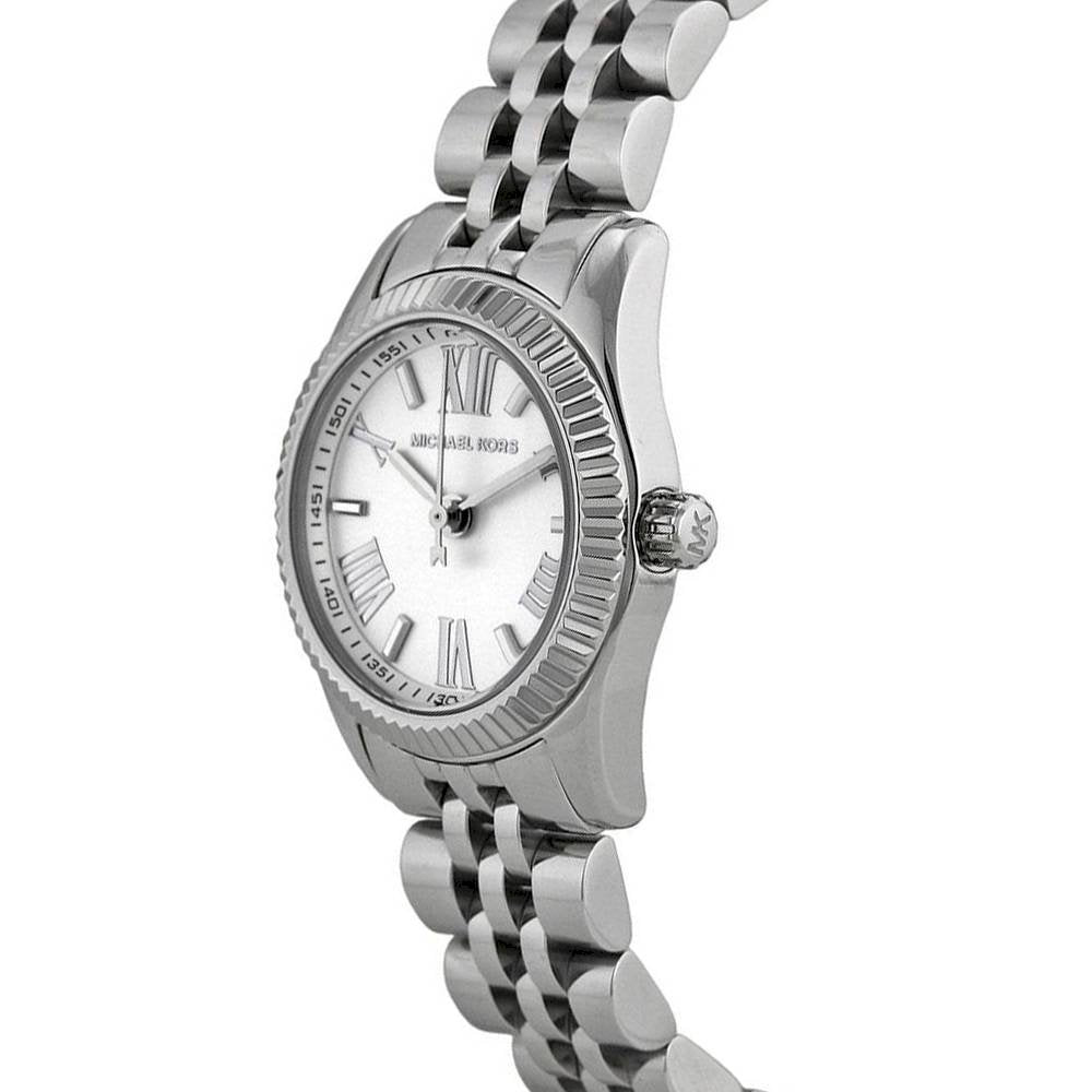 Michael Kors Women’s Quartz Stainless Steel Silver Dial 26mm Watch MK3228