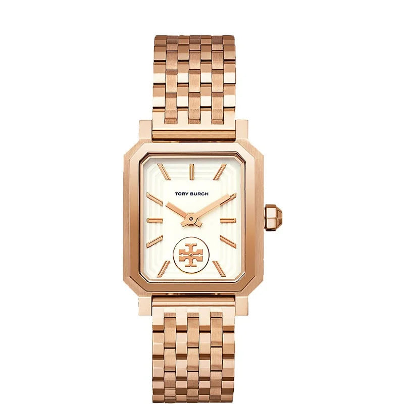 Tory Burch Robinson Rose Gold Stainless Steel Strap Watches-TBW1502