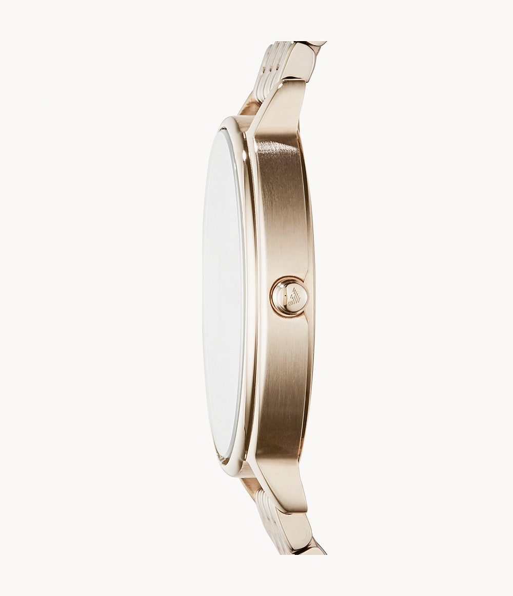 Emporio Armani Women’s Quartz Stainless Steel Rose Gold Dial 32mm Watch AR11062