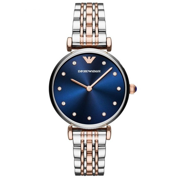 Emporio Armani Women’s Quartz Stainless Steel Blue Dial 32mm Watch AR11092