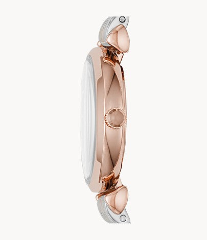 Emporio Armani Women’s Analog Stainless Steel Pink Dial 28mm Watch AR11223