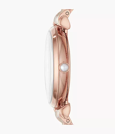 Emporio Armani Two-Hand Rose Gold-Tone Stainless Steel Watch AR11267