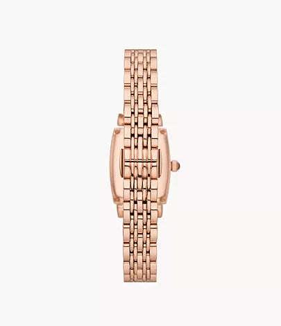Emporio Armani Two-Hand Rose Gold Stainless Steel Watch AR11488