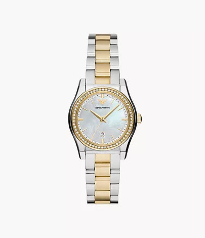 Emporio Armani Three-Hand Two-Tone Stainless Steel Watch AR11559