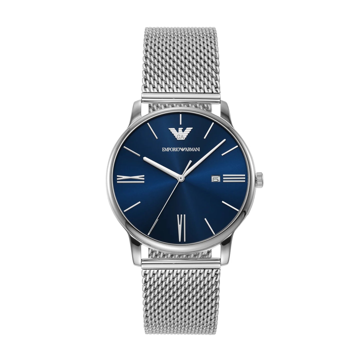 Emporio Blue Sunray Dial Stainless Steel AR11571