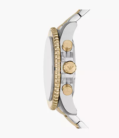 Emporio Armani Chronograph Two-Tone Stainless Steel Watch AR11606