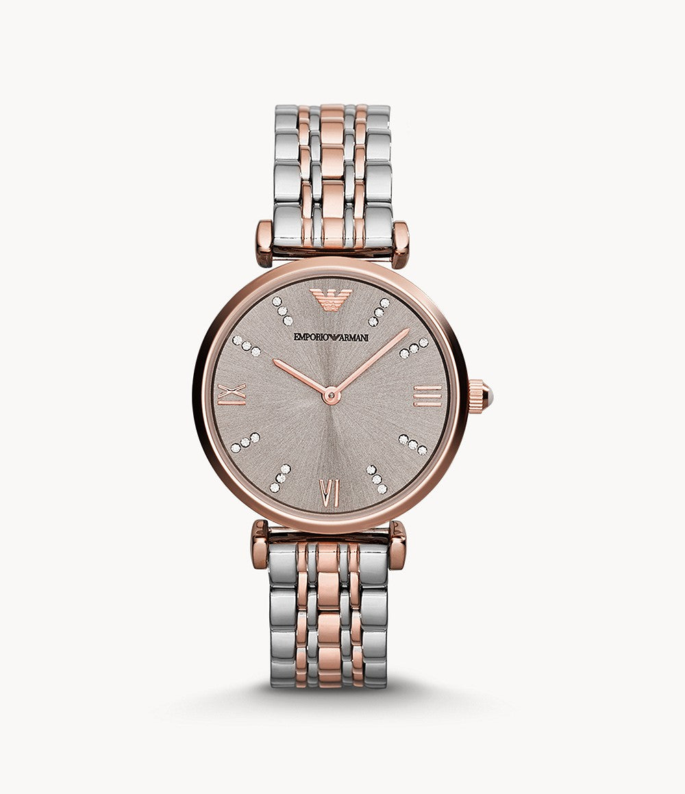 Emporio Armani Women’s Analog Stainless Steel Grey Dial 31mm Watch AR1840