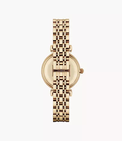 Emporio Armani Women's Two-Hand Gold-Tone Steel Watch AR1907