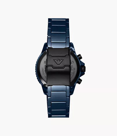 Emporio Armani Chronograph Blue Ceramic Watch AR70009