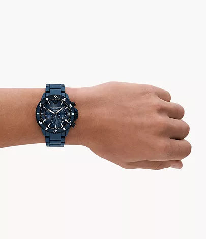 Emporio Armani Chronograph Blue Ceramic Watch AR70009