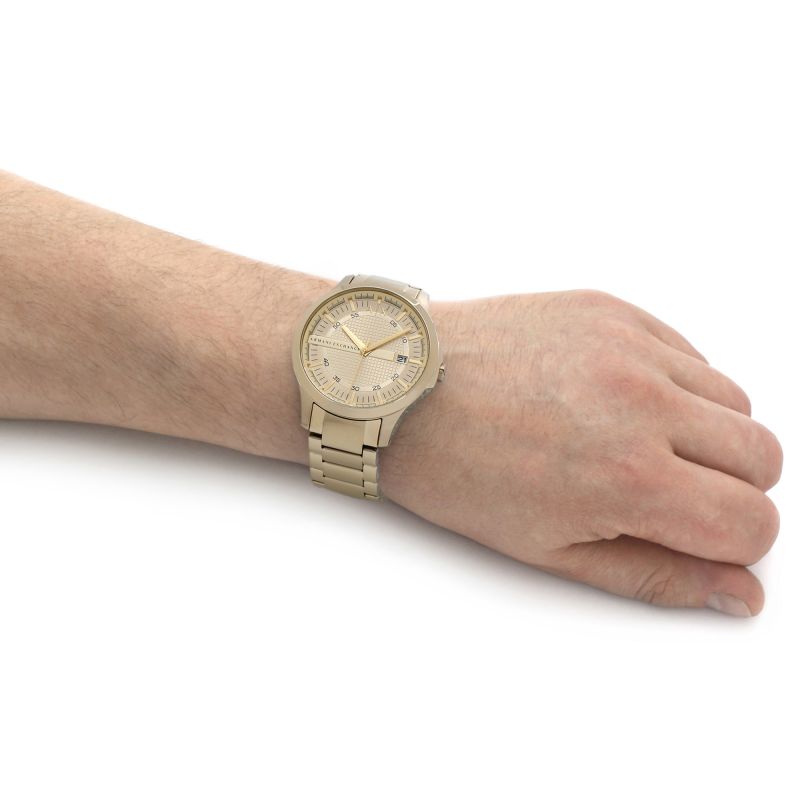 Armani Exchange Hampton Analog Gold Dial Men's Watch-AX2415