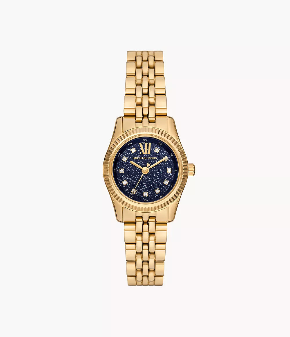 Michael Kors Lexington Three-Hand Rose Gold-Tone Stainless Steel Watch MK4802
