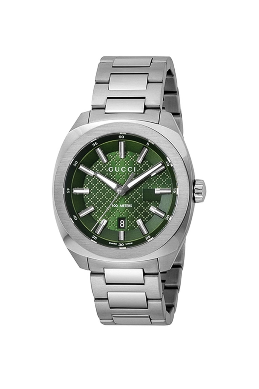 Gucci YA142313 Men's Green Dial Quartz Watch
